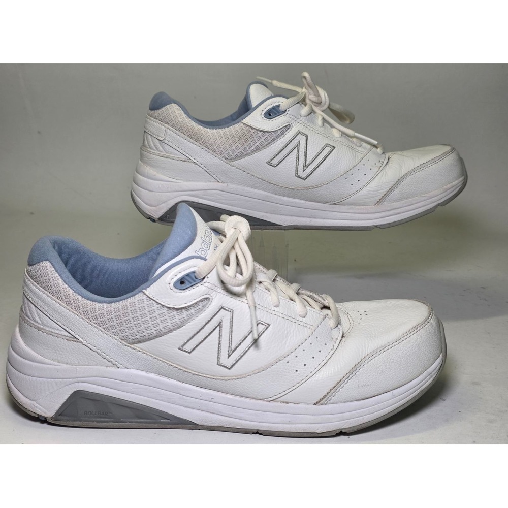 New Balance 928V3 Women's Sneakers Size 10 White Blue Walking‎ Leather Shoes